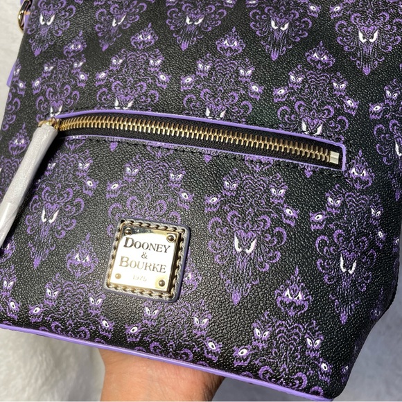 Dooney & Bourke Disney Haunted Mansion Wallpaper 20 Crossbody Bag NWT - Picture 5 of 9